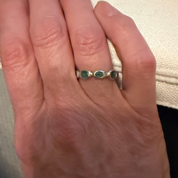 Silpada Sterling Silver & Aqua Blue Glass “Northern Lights” Ring R2280 - Picture 9 of 9